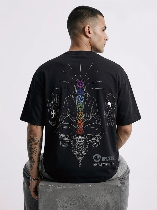 MAYA MORPH reversible oversized T-shirt — Side B view