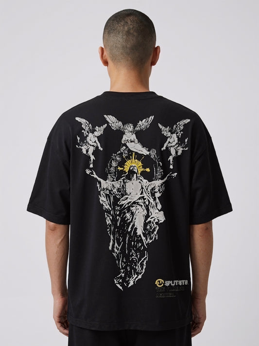 CELESTIAL CLASH reversible oversized T-shirt — Side B view