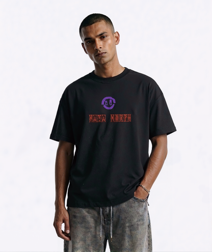MAYA MORPH reversible T-shirt — worn on model