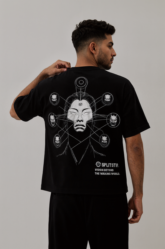 LUCID SHIFT reversible oversized T-shirt — Side B view