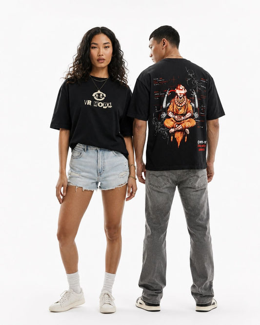 VR Monk reversible oversized T-shirt — Side B view
